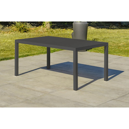 Salon de jardin CAYENNE aluminium anthracite DCB Garden 7 personnes