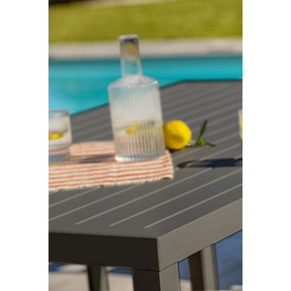 Salon de jardin CAYENNE aluminium anthracite DCB Garden 7 personnes