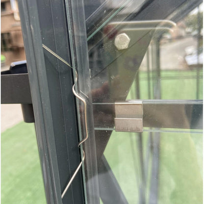 Serre de Jardin 14,52m² en Aluminium Anthracite et Verre Trempé 4mm - Prima