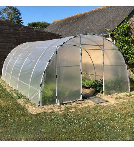 Serre Tunnel de Jardin 28M² avec 2 Portes - LONGO